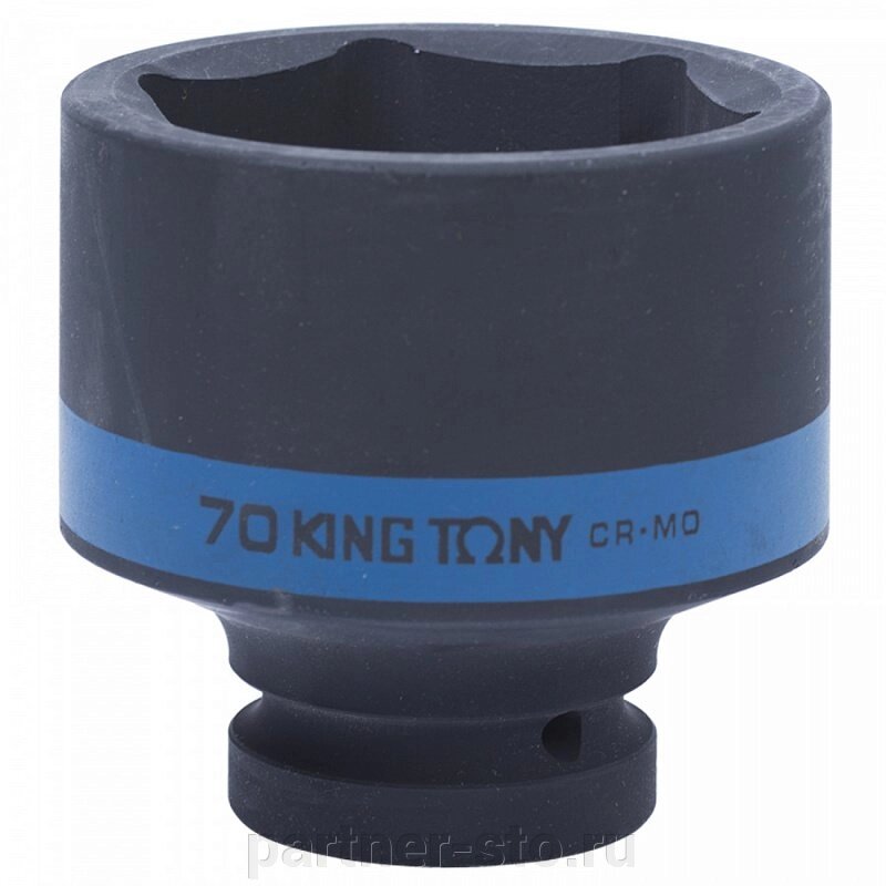 853570M KING TONY Головка торцевая ударная шестигранная 1, 70 мм от компании Партнёр-СТО - оборудование и инструмент для автосервиса и шиномонтажа. - фото 1