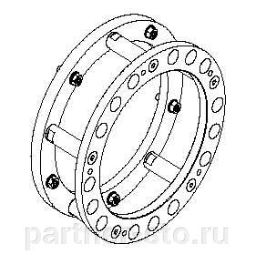 AA0061 Comec Адаптер к TD502 8 отверстий, 275 мм., MB, Iveco, DAF, MAN от компании Партнёр-СТО - оборудование и инструмент для автосервиса и шиномонтажа. - фото 1