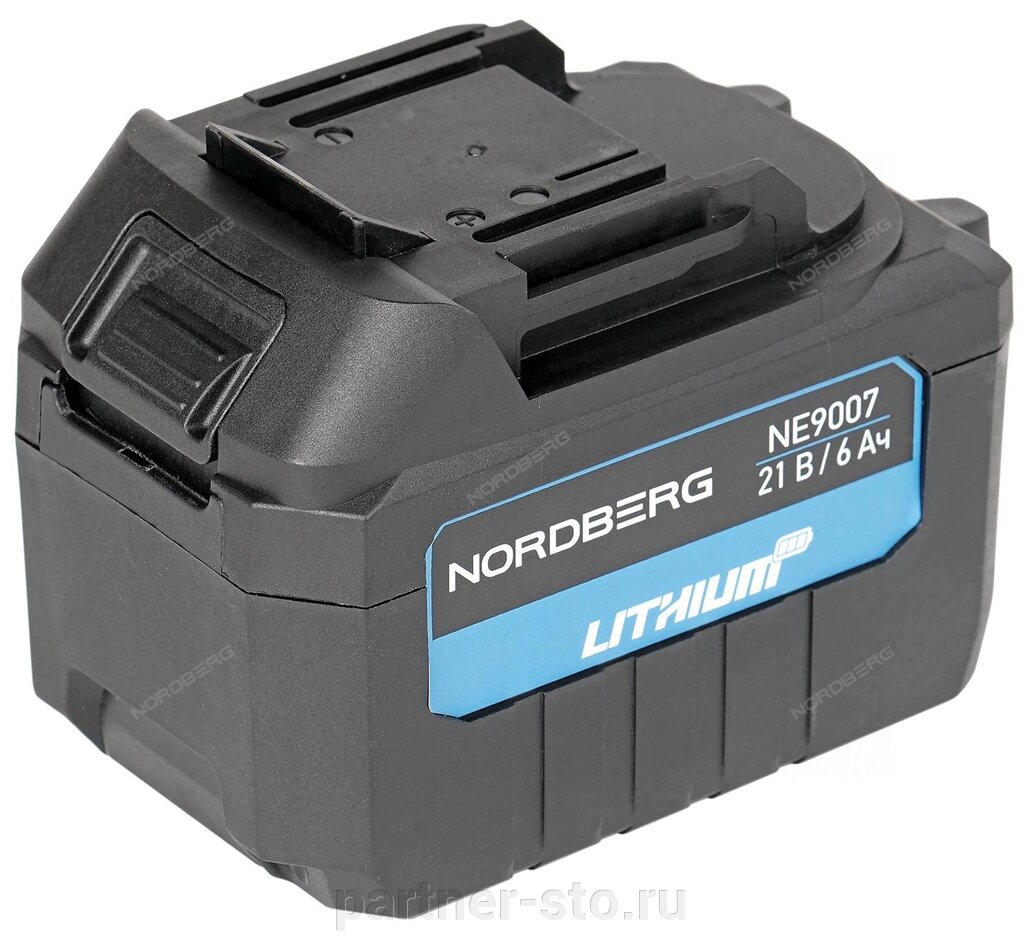 Аккумулятор, Li-ion, 21 В, 6 Ач для NE808K, NE812K NORDBERG NE9007 от компании Партнёр-СТО - оборудование и инструмент для автосервиса и шиномонтажа. - фото 1