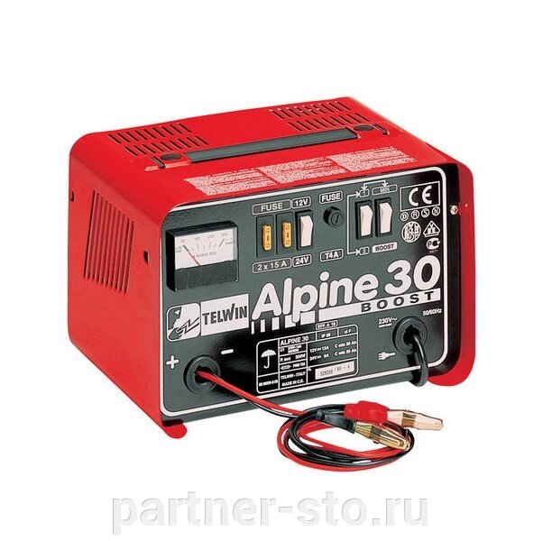 Alpine 30 Boost 230V 12-24V Telwin Зарядное устройство код 807547 от компании Партнёр-СТО - оборудование и инструмент для автосервиса и шиномонтажа. - фото 1