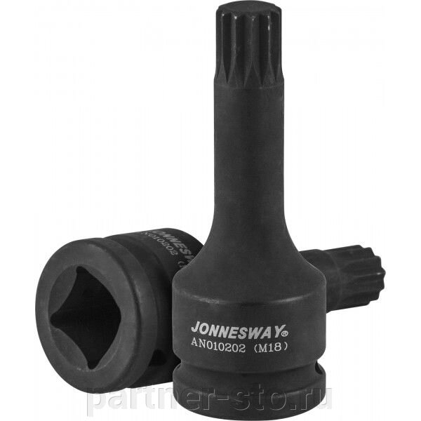 AN010202 Jonnesway Насадка ударная 3/4DR М18х105 мм для ступичных гаек а/м VAG от компании Партнёр-СТО - оборудование и инструмент для автосервиса и шиномонтажа. - фото 1