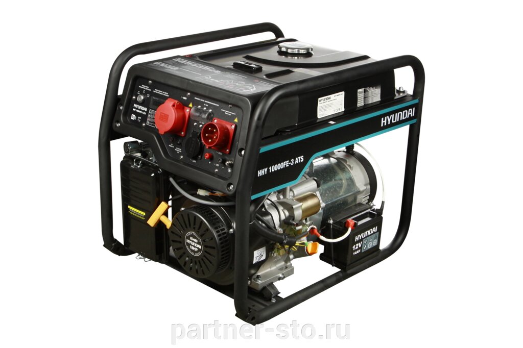 Бензиновый генератор HYUNDAI HHY 10000FE-3 ATS с автозапуском от компании Партнёр-СТО - оборудование и инструмент для автосервиса и шиномонтажа. - фото 1