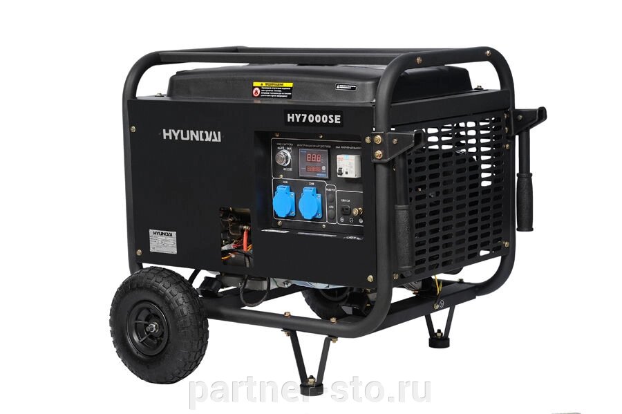 Бензиновый генератор HYUNDAI HY 7000SE от компании Партнёр-СТО - оборудование и инструмент для автосервиса и шиномонтажа. - фото 1