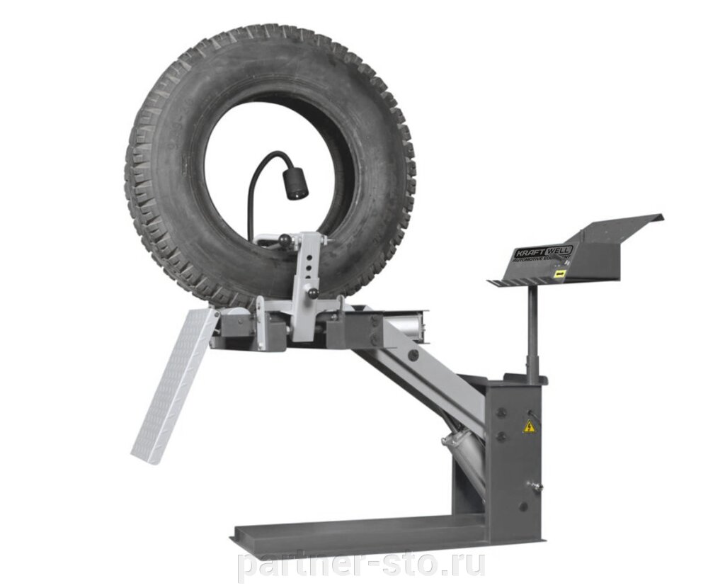 Борторасширитель стационарный для грузовых колес. Пневмопривод. KRW1TS KraftWell от компании Партнёр-СТО - оборудование и инструмент для автосервиса и шиномонтажа. - фото 1