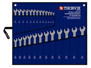 CWS0025 Thorvik Набор ключей гаечных комбинированных в сумке, 6-32 мм, 25 предметов
