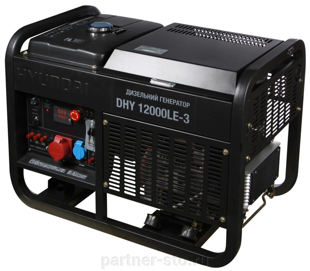 Дизельный генератор Hyundai DHY 12000LE-3 от компании Партнёр-СТО - оборудование и инструмент для автосервиса и шиномонтажа. - фото 1