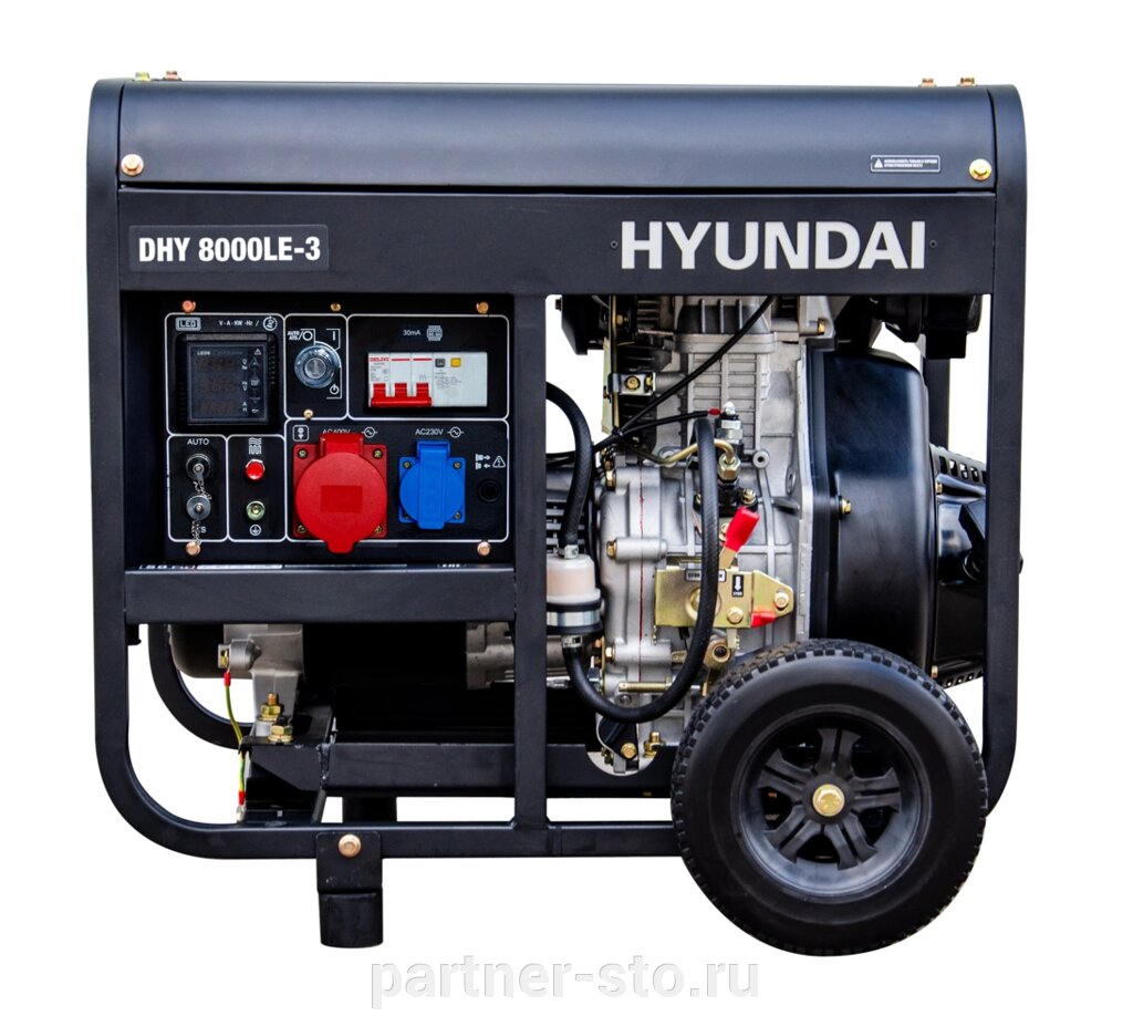 Дизельный генератор Hyundai DHY 8000LE-3 от компании Партнёр-СТО - оборудование и инструмент для автосервиса и шиномонтажа. - фото 1