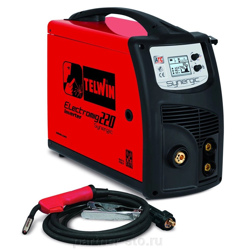 ELECTROMIG 220 SYNERGIC 400V Telwin Сварочный полуавтомат код 816059 от компании Партнёр-СТО - оборудование и инструмент для автосервиса и шиномонтажа. - фото 1