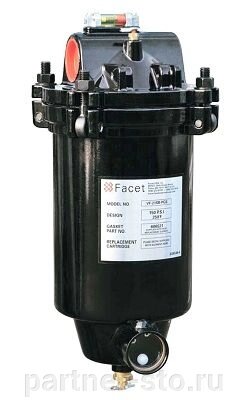 Facet VF21SB Фильтр очистки авиационного топлива код 1906 от компании Партнёр-СТО - оборудование и инструмент для автосервиса и шиномонтажа. - фото 1