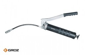GR42789 GROZ Шприц рычажный для смазки профессиональный с гибким шлангом и насадкой