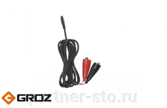 GR45482 GROZ DC силовой кабель с зажимами 12 V от компании Партнёр-СТО - оборудование и инструмент для автосервиса и шиномонтажа. - фото 1