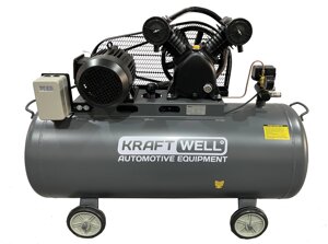 Компрессор поршневой 580 л/мин, 10 бар, 200 л, 380В KRW-AC580-200L KraftWell