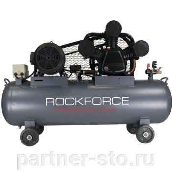 Компрессор RF-390-300 3-х поршневой масляный с ременным приводом ROCKFORCE /1/ от компании Партнёр-СТО - оборудование и инструмент для автосервиса и шиномонтажа. - фото 1