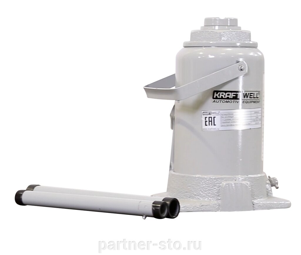 KRWBJ32 KraftWell Домкрат бутылочный г/п 32000 кг. от компании Партнёр-СТО - оборудование и инструмент для автосервиса и шиномонтажа. - фото 1