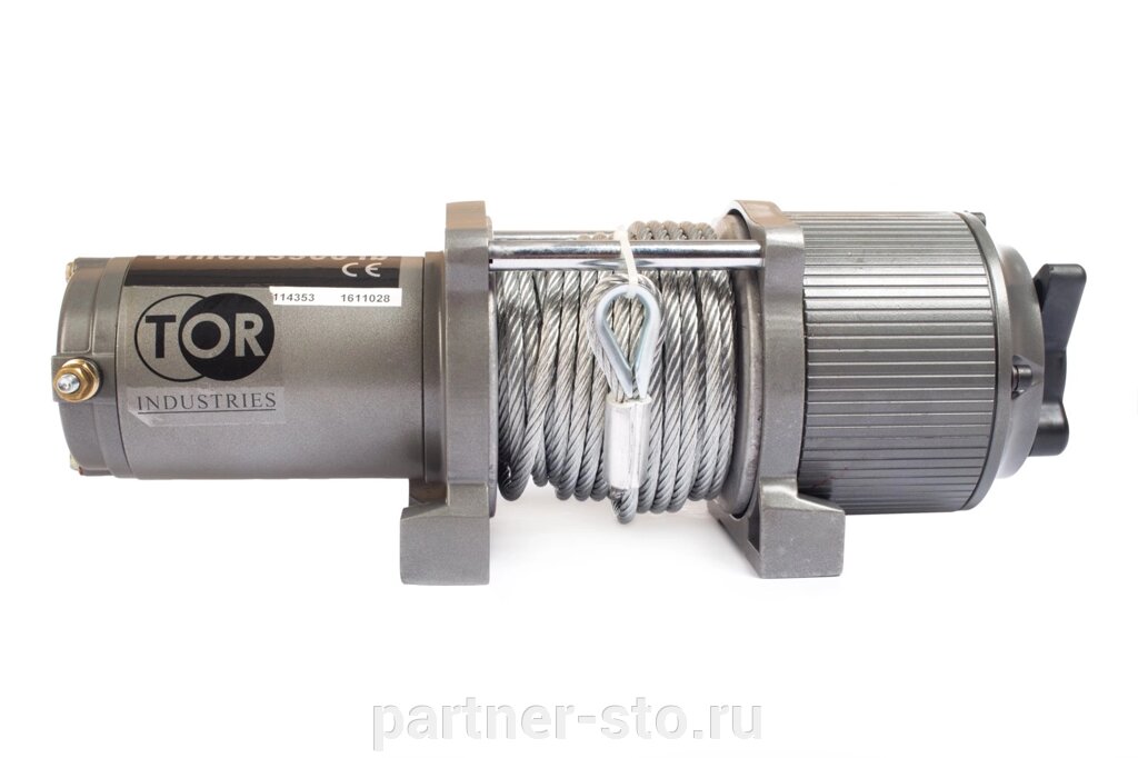 Лебедка (1588 кг/15 м) автомобильная TOR 12 V P3500-1D от компании Партнёр-СТО - оборудование и инструмент для автосервиса и шиномонтажа. - фото 1