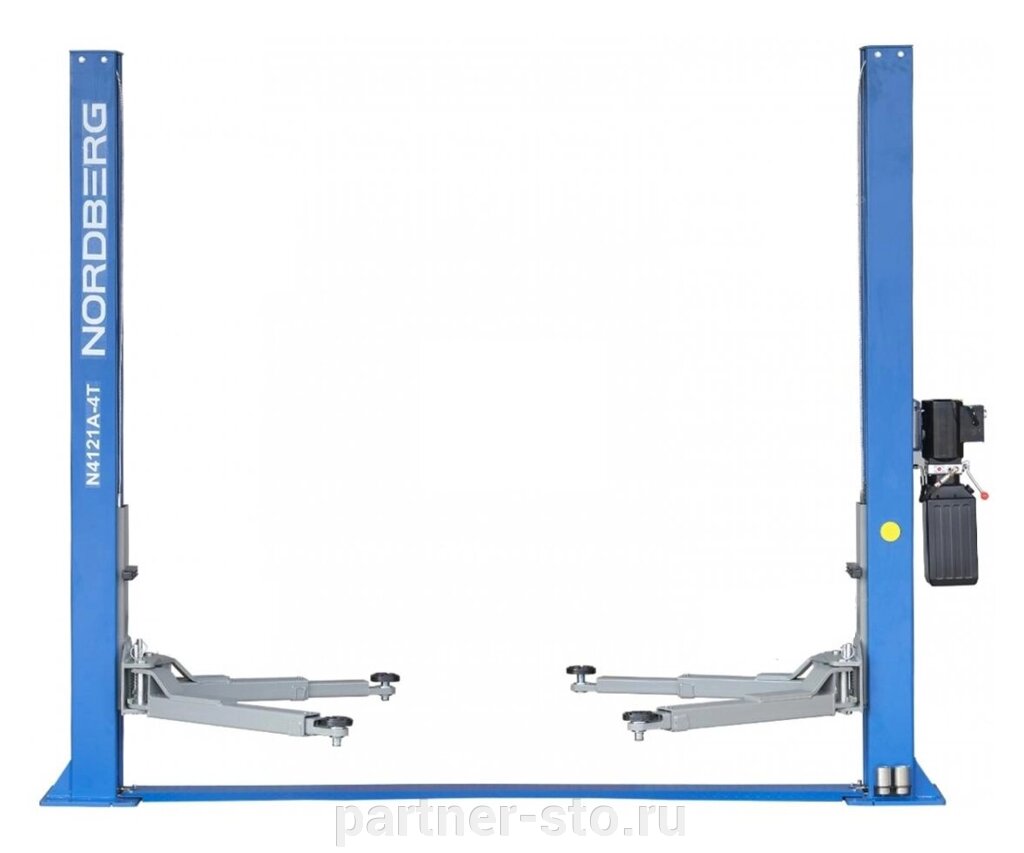 N4121A-4T 380V NORDBERG Подъемник двухстоечный г/п 4т (380В) от компании Партнёр-СТО - оборудование и инструмент для автосервиса и шиномонтажа. - фото 1