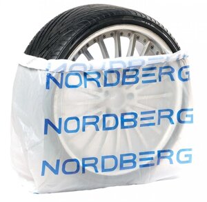 NTSB1115W NORDBERG Пакеты для шин ПНД 110х110см 15мкм белый с логотипом (100 шт)