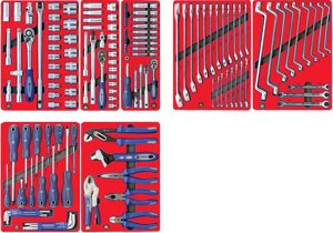 Набор инструментов СТАРТ для тележки, 7 ложементов, 161 предмет МАСТАК 5-00161 в Санкт-Петербурге от компании Партнёр-СТО - оборудование и инструмент для автосервиса и шиномонтажа.