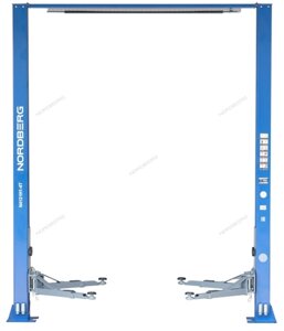 Подъемник 220V 2х стоечный 4т с верхней синхронизацией NORDBERG N4121H-4T в Санкт-Петербурге от компании Партнёр-СТО - оборудование и инструмент для автосервиса и шиномонтажа.