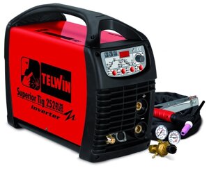 SUPERIOR TIG 252AC\DC HF\LIFT VRD 400V с аксессуарами Telwin Сварочный аппарат аргонодуговой сварки код 816117 в Санкт-Петербурге от компании Партнёр-СТО - оборудование и инструмент для автосервиса и шиномонтажа.