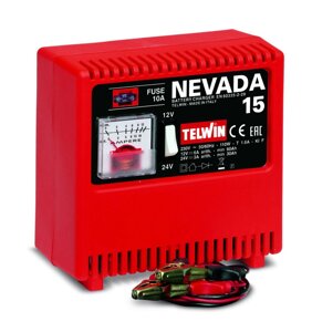 Зарядное устройство NEVADA 15 230V Telwin код 807026 в Санкт-Петербурге от компании Партнёр-СТО - оборудование и инструмент для автосервиса и шиномонтажа.