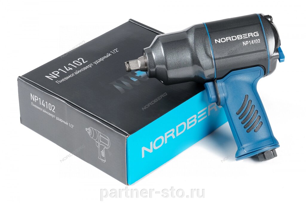 Пневмогайковерт ударный 1/2", 1300Нм, флажковый переключатель усилия NORDBERG NP14102 от компании Партнёр-СТО - оборудование и инструмент для автосервиса и шиномонтажа. - фото 1