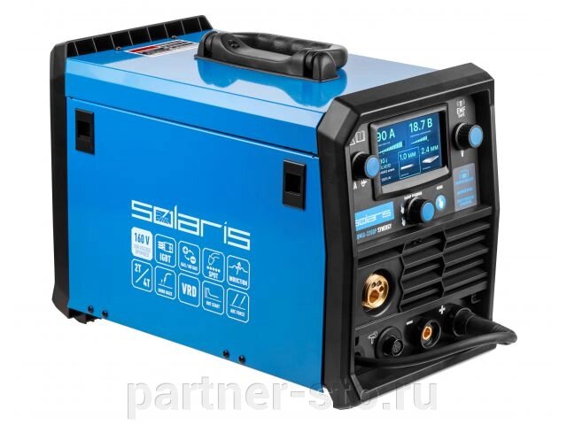 Полуавтомат сварочный Solaris ALUMIG-230DP SYNERGY 230В L1539-2 от компании Партнёр-СТО - оборудование и инструмент для автосервиса и шиномонтажа. - фото 1