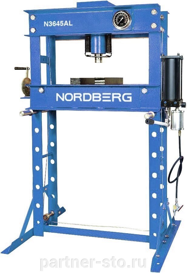Пресс 45 тонн Nordberg N3645AL пневмогидравлический напольный от компании Партнёр-СТО - оборудование и инструмент для автосервиса и шиномонтажа. - фото 1