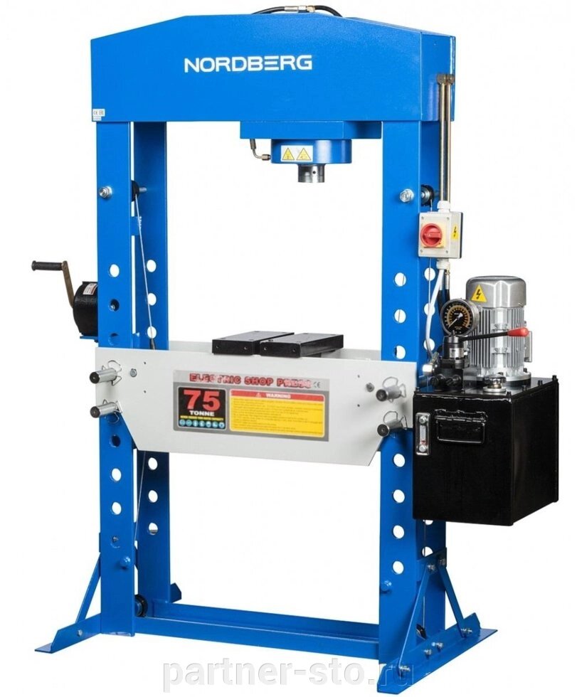 Пресс 75 тонн Nordberg N3675E электрогидравлический напольный от компании Партнёр-СТО - оборудование и инструмент для автосервиса и шиномонтажа. - фото 1