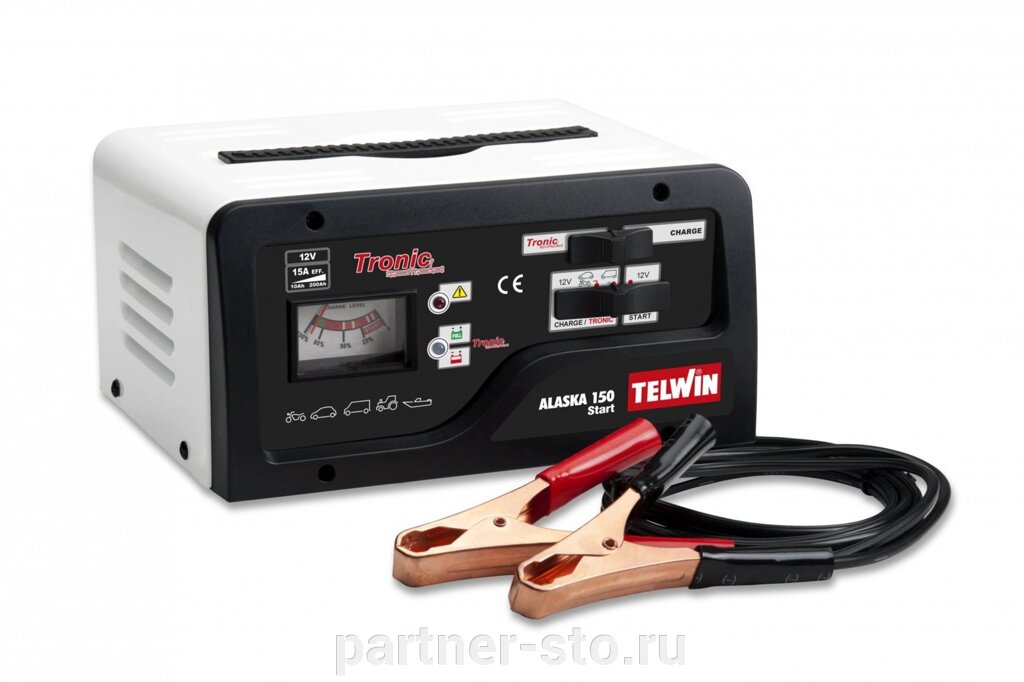 Пуско-зарядное устройство ALASKA 150 START 230V 12V Telwin код 807576 от компании Партнёр-СТО - оборудование и инструмент для автосервиса и шиномонтажа. - фото 1