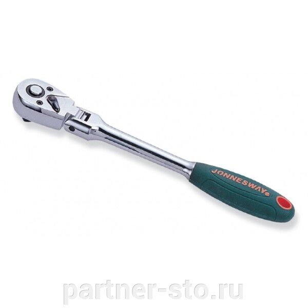 R4104 Jonnesway Трещотка с шарниром, 36 зубцов, 1/2" DR, 288 мм от компании Партнёр-СТО - оборудование и инструмент для автосервиса и шиномонтажа. - фото 1