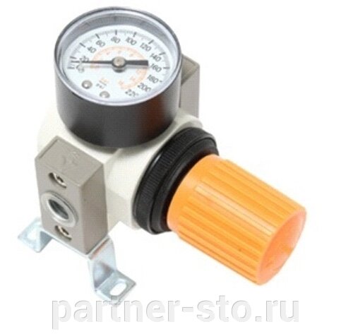 Регулятор давления воздуха с индикатором RF-704214 "Profi" 1/4"(F)x1/4"(F) (0-16bar) ROCKFORCE /1 от компании Партнёр-СТО - оборудование и инструмент для автосервиса и шиномонтажа. - фото 1