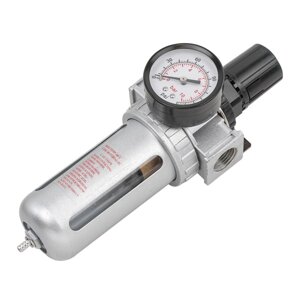 RF-AFR804 Фильтр влагоотделитель c индикатором давления для пневмосистемы 1/2" ROCKFORCE
