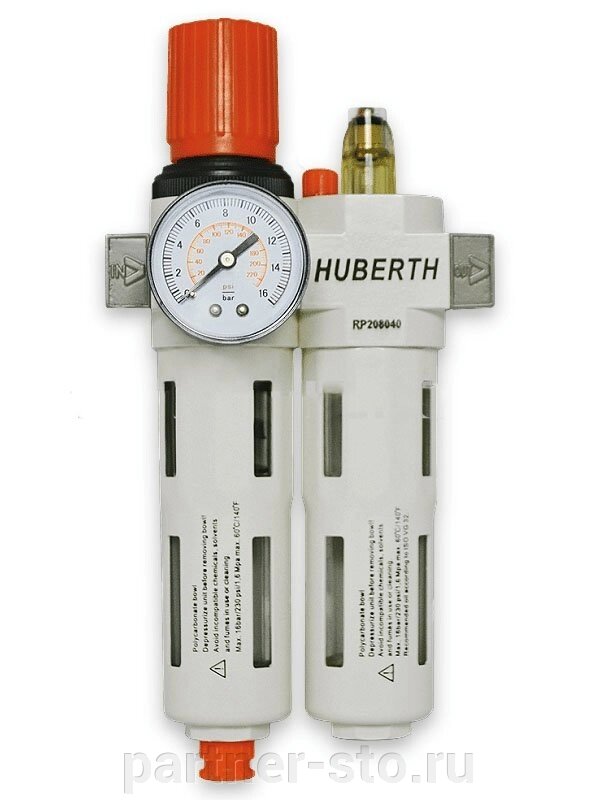 RP208040 HUBERTH Фильтр-лубрикатор с воздушным редуктором (1050 л/мин) от компании Партнёр-СТО - оборудование и инструмент для автосервиса и шиномонтажа. - фото 1