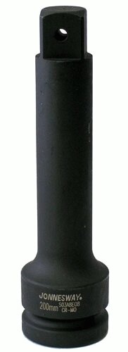 S03A8E08 Jonnesway Удлинитель для ударных головок 1DR, 200 мм от компании Партнёр-СТО - оборудование и инструмент для автосервиса и шиномонтажа. - фото 1