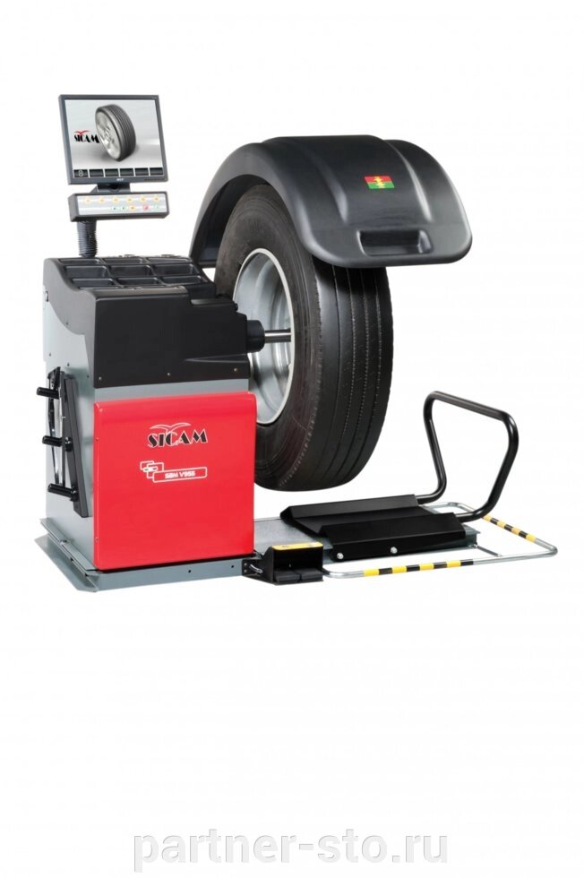 Sicam SBMV955 Балансировочный стенд для колес грузовых автомобилей с ЖК-монитором. от компании Партнёр-СТО - оборудование и инструмент для автосервиса и шиномонтажа. - фото 1