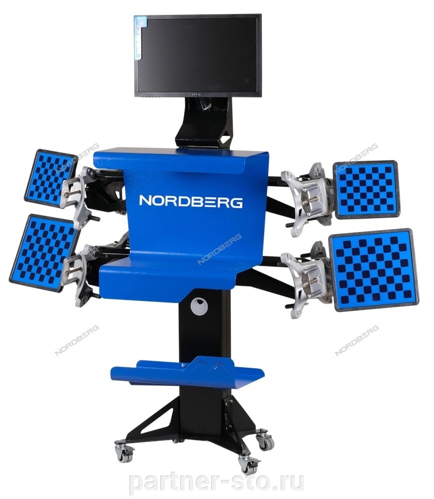 Стенд сход-развал 3D модель четырехкамерный настенный NORDBERG C804-C от компании Партнёр-СТО - оборудование и инструмент для автосервиса и шиномонтажа. - фото 1
