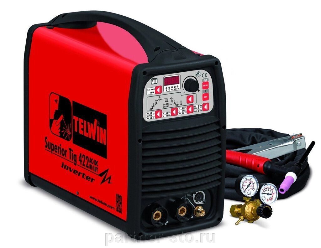 Superior TIG 422 AC\DC-HF\LIFT 400V с аксессуарами Telwin Сварочный аппарат аргонодуговой сварки код 816134 от компании Партнёр-СТО - оборудование и инструмент для автосервиса и шиномонтажа. - фото 1