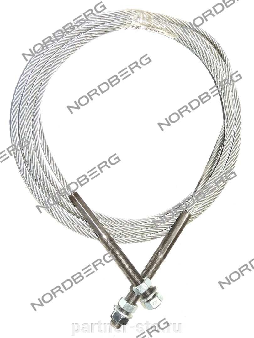 Трос для подъемника N4120A-4T длина 8680 мм, диам. 8.1мм NORDBERG N4120A-4T#ROPE-RU от компании Партнёр-СТО - оборудование и инструмент для автосервиса и шиномонтажа. - фото 1