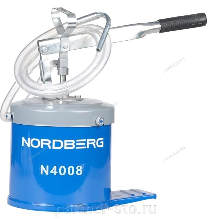 Установка для раздачи масла ручная, 8 л NORDBERG N4008 от компании Партнёр-СТО - оборудование и инструмент для автосервиса и шиномонтажа. - фото 1