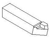 UT0050 Comec Резец угловой 16x16x80 мм. от компании Партнёр-СТО - оборудование и инструмент для автосервиса и шиномонтажа. - фото 1