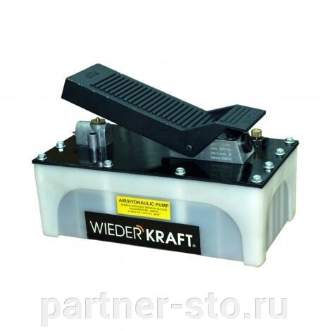 WDK-85100 WiederKraft Пневматический гидравлический насос с ножным управлением от компании Партнёр-СТО - оборудование и инструмент для автосервиса и шиномонтажа. - фото 1