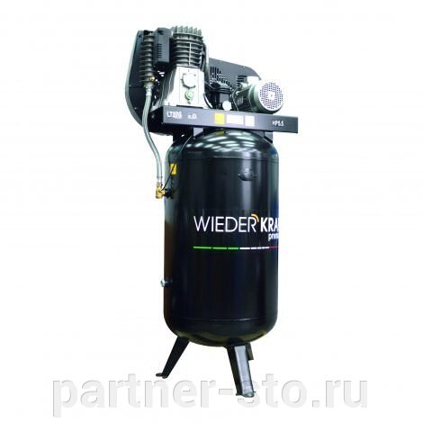 WDK-92760 WiederKraft Промышленный стационарный компрессор с вертикальным расположением ресивера от компании Партнёр-СТО - оборудование и инструмент для автосервиса и шиномонтажа. - фото 1