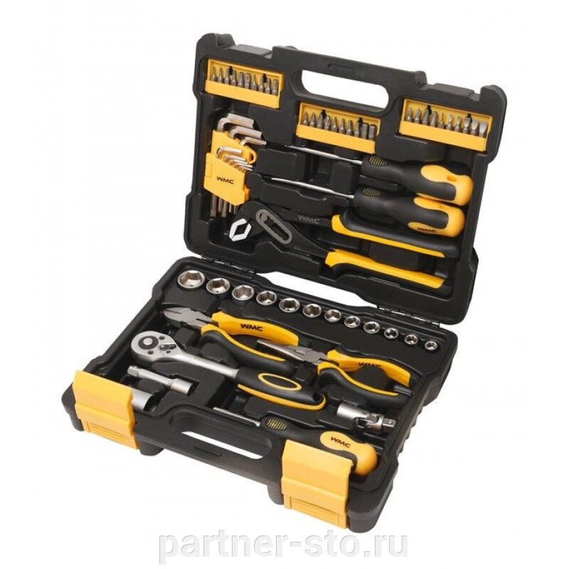 WMC TOOLS 3061 Набор инструментов 61пр. 3/8"(6гр.)(8-22мм) от компании Партнёр-СТО - оборудование и инструмент для автосервиса и шиномонтажа. - фото 1