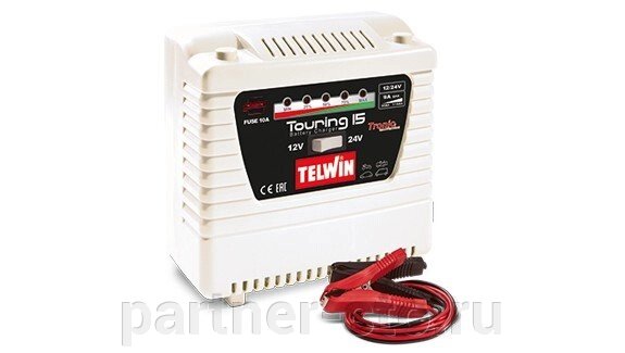 Зарядное устройство TOURING 18 230V 12-24V Telwin код 807593 от компании Партнёр-СТО - оборудование и инструмент для автосервиса и шиномонтажа. - фото 1