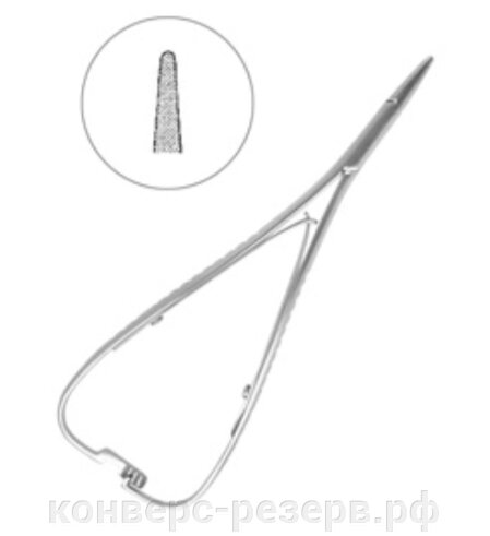 Хирургический иглодержатель по Матье (Mathieu), 140 мм от компании Конверс-Резерв - фото 1