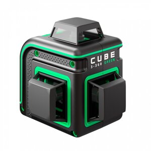 Лазерный уровень ADA Cube 3-360 GREEN Basic Edition Арт. А00560 (Зеленый луч)