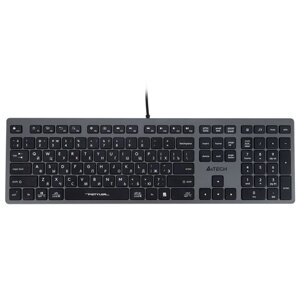 Клавиатура проводная A4TECH Fstyler FX50, USB, 109 кнопок, серая, 1624628