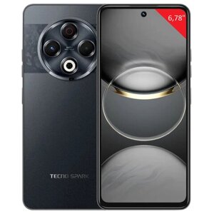 Смартфон TECNO SPARK 30, 2 SIM, 6,78", 4G, 64/13 Мп, 8/128, чёрный, пластик, TCN-KL6.8.128. BK, TCNKL6.8.128. BK