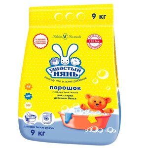 Стиральный порошок для всех типов стирки 9 кг, УШАСТЫЙ НЯНЬ, 10168, 01016